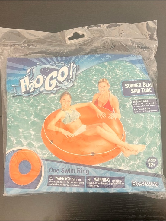 H2Go Other - H2O GO! Orange Kids Swim Tube  - Summer Blast Inflatable Ring 🐝